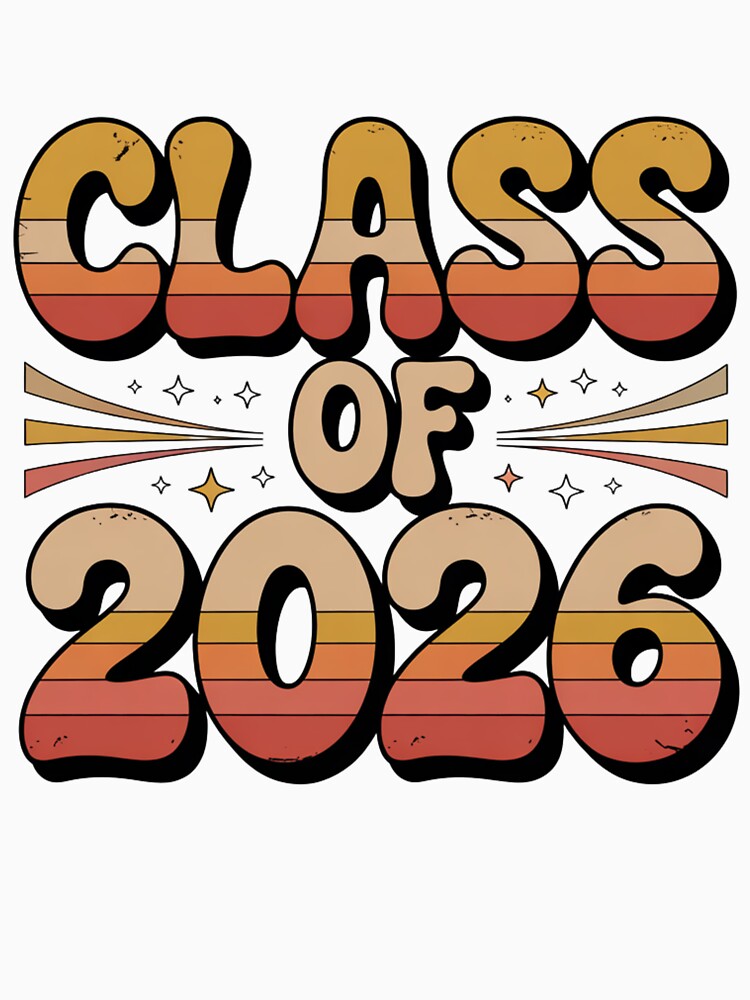 Retro Class of 2026 Graduation Tee by What a cute-Tee