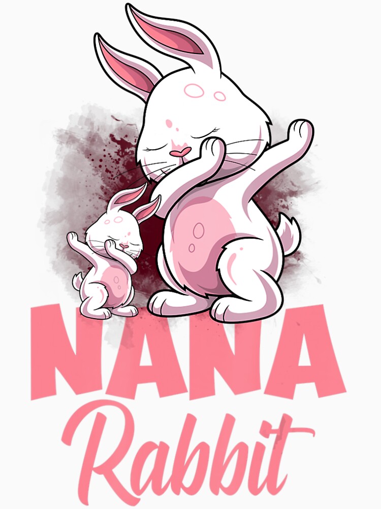 Nana Rabbit  Matching Family  Easter Dab Grandma by TroyCrona