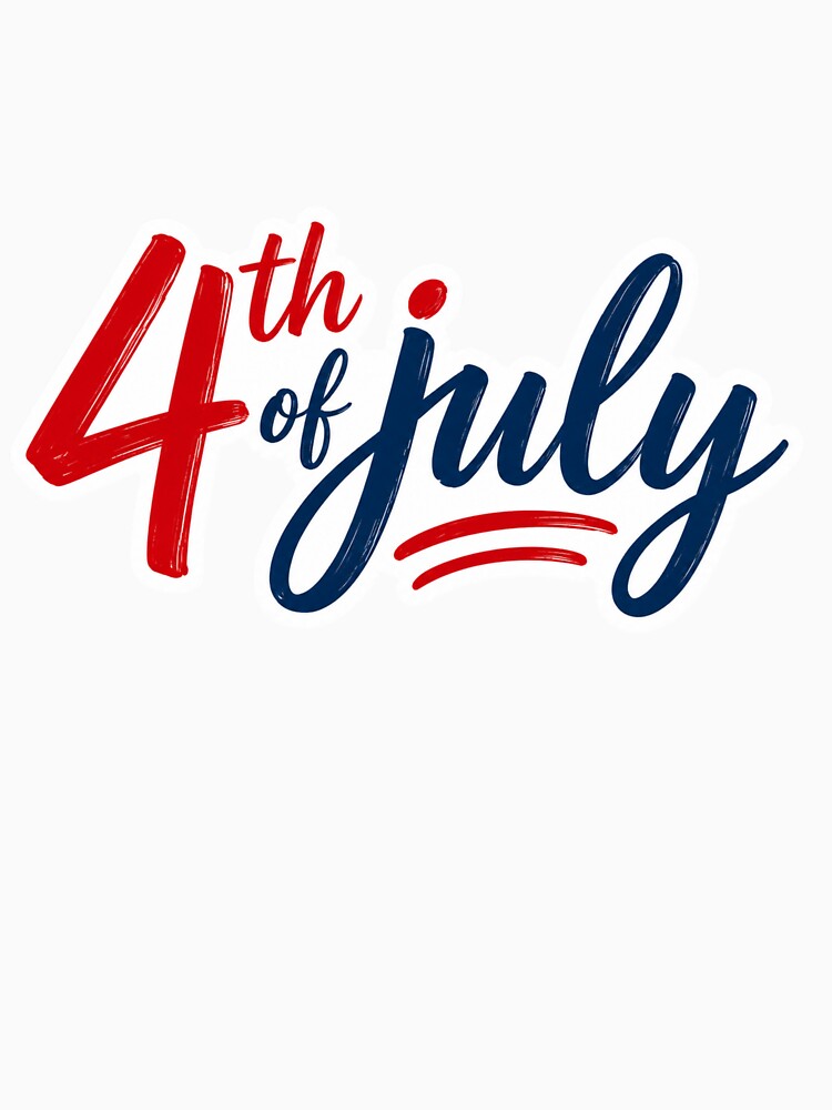 4th of July Patriotic Typography Design by SnarkyLab