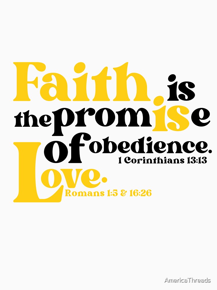 Christian Inspirations, Faith is Love by AmericaThreads