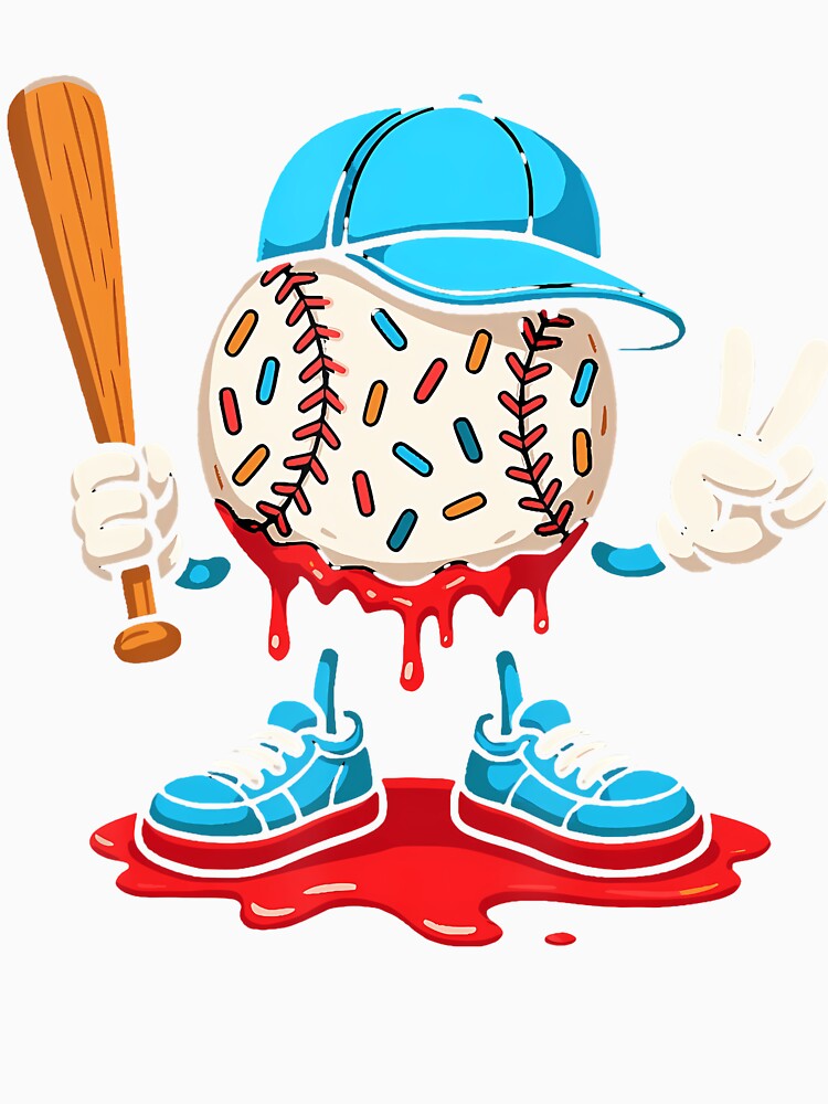 Baseball Lifestyle 101 Apparel Youth Baseball Drip Icecream by KarlaLeanne
