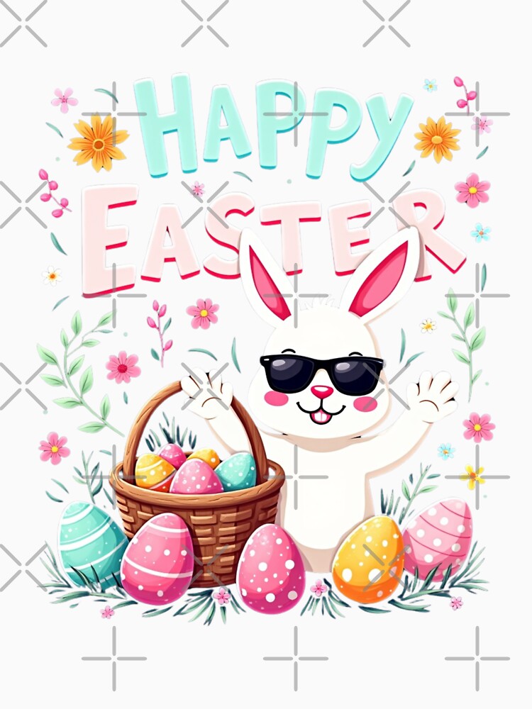 Happy Easter Day Cute Bunny Rabbit by OMG Outfits