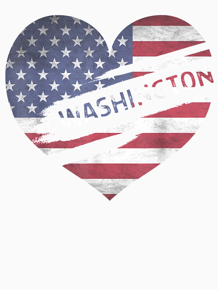 Washington 4th July Independence Day Usa America State Love by zpruby
