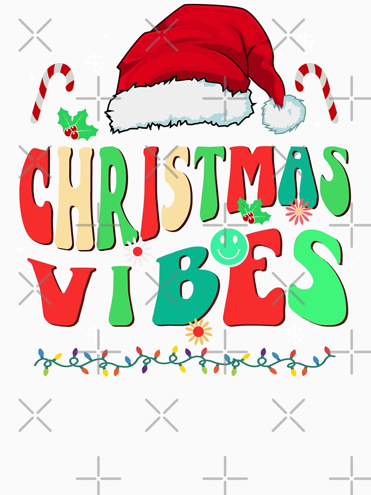 family christmas vibes 2023 groovy shirt, christmas santa crew matching xmas shirt by ZAIN JAMAL
