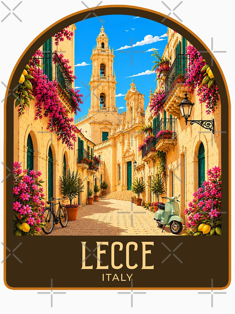 Lecce Vintage Travel Illustration by HomeLivingCo