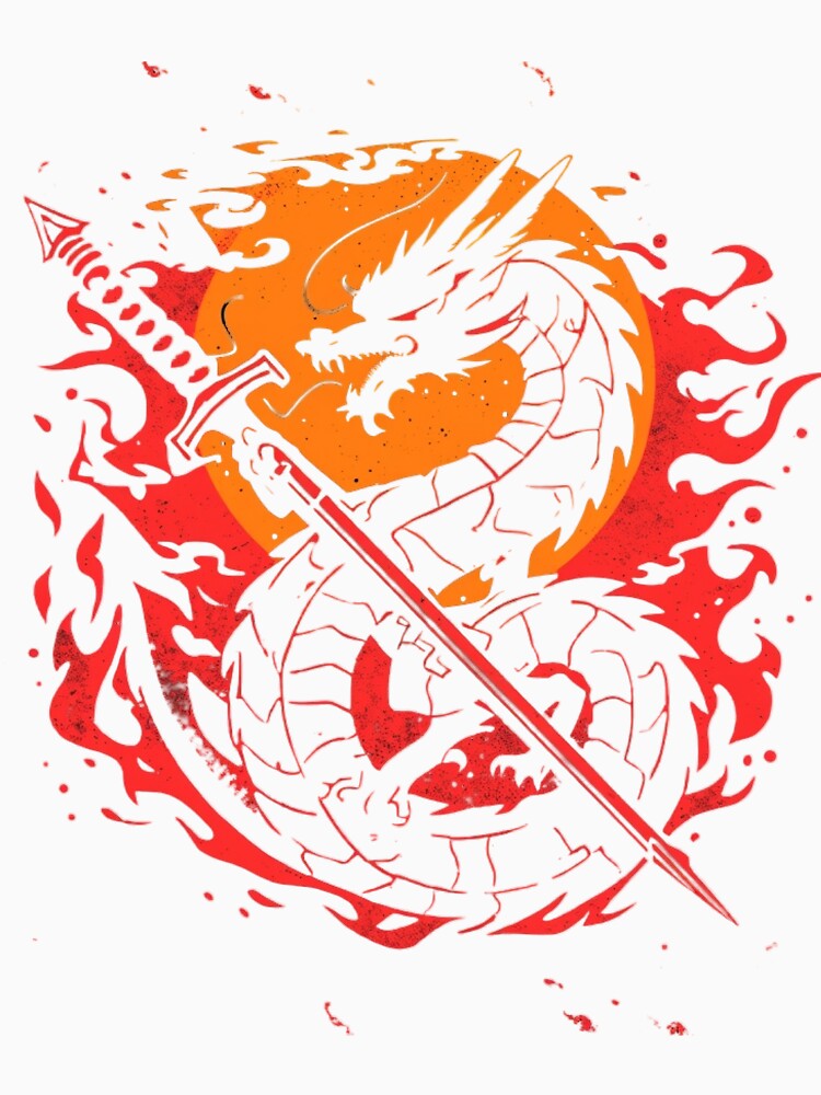 Dragon of the Eternal Flame – Samurai Blade Artwork by Nuve-ra
