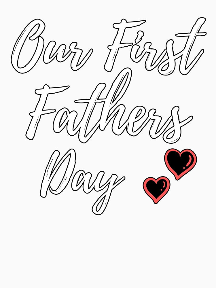 Our First Fathers Day Father Son Matching Shirts Father Daughter Gift for Father's by tsse