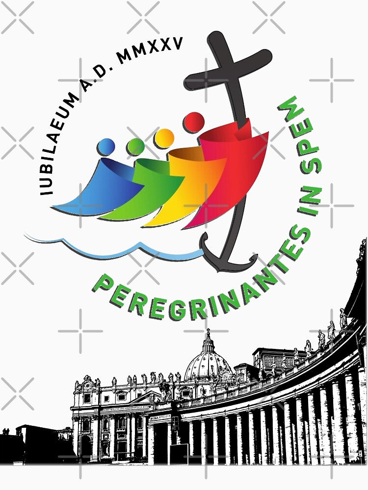Iubilaeum and Vatican MMXXV 2025 Roma Rome Jubilee logo by made4K
