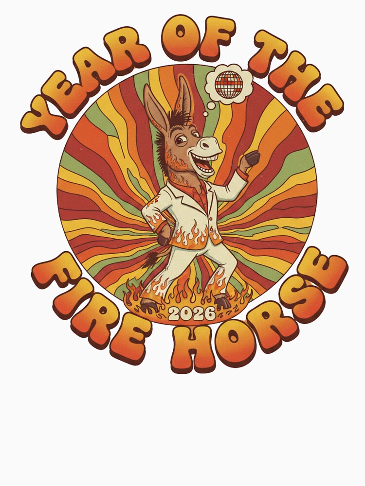 Year of the Fire Horse 2026: Noble Steed Disco by Prints & Pulse