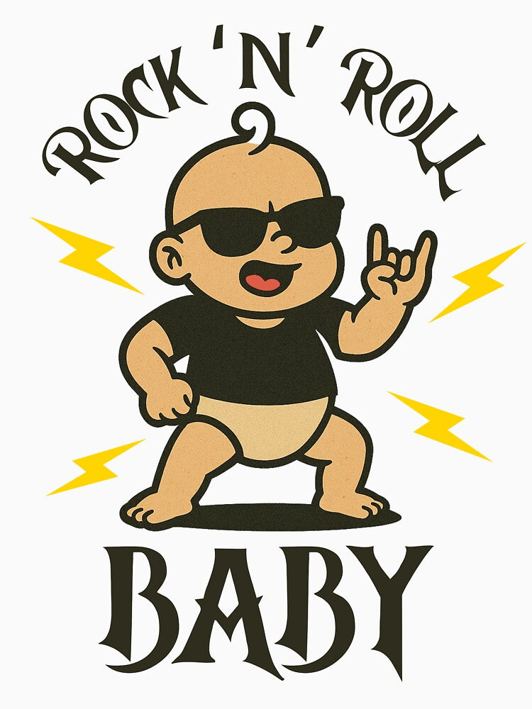 Rock ‘N’ Roll Baby — Sunglasses Baby with Rock Hand by UNK-Fatigues