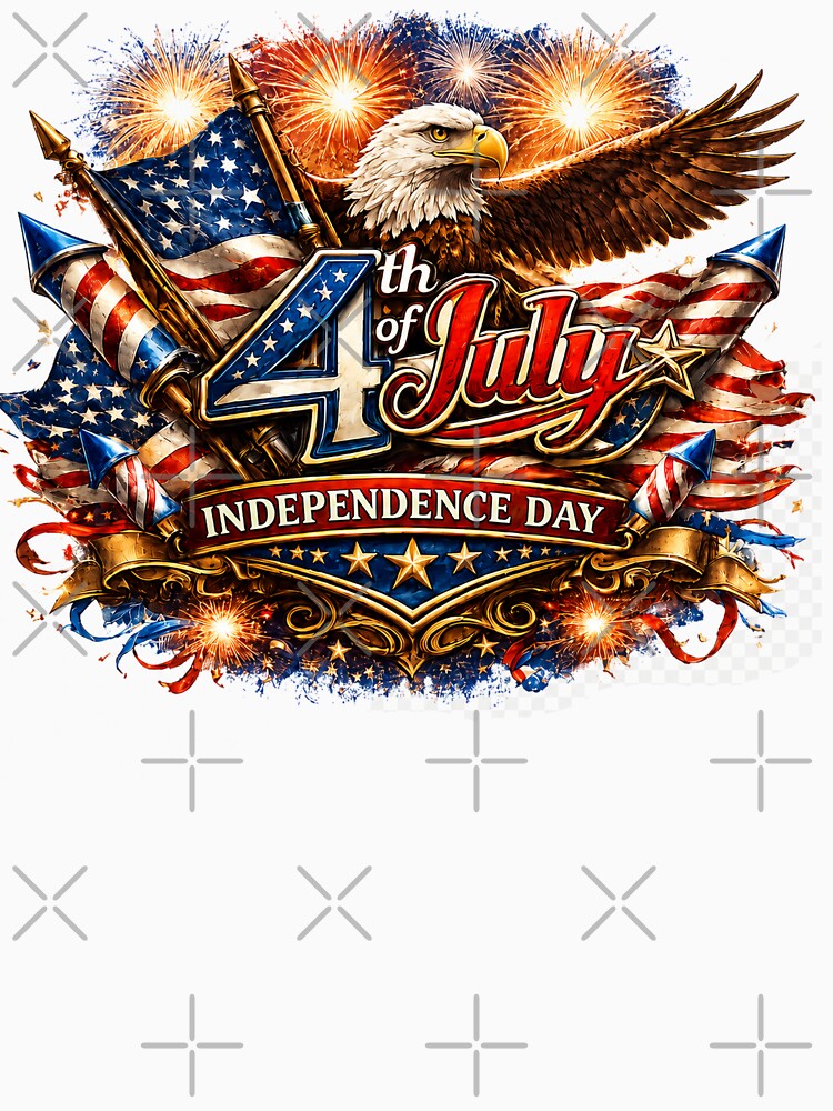 4th of July Independence Day Eagle Design by NaphDesigns