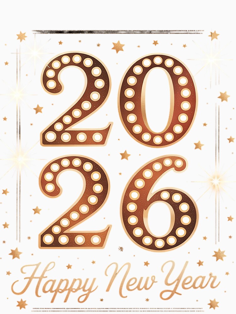 Happy New Year 2026 Gold Party Eve Family Xmas by MonsterBuddiess
