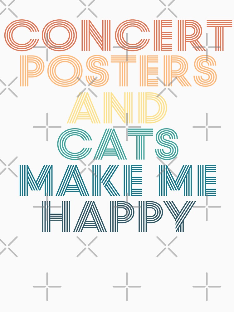 Concert Posters And Cats Make Me Happy by kindxinn