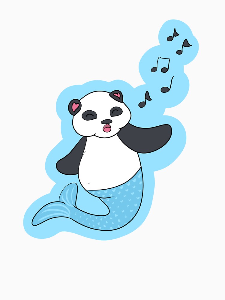 Mermaid Panda by HugSomeNettles