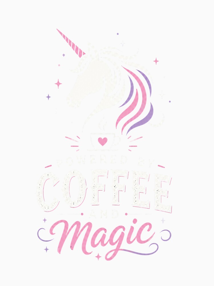 Powered by Coffee and Magic – Unicorn Humor Color by CtrlAltLaugh