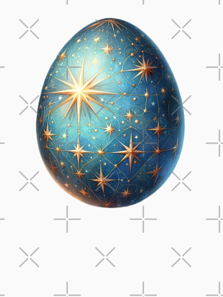 easter egg with golden stars decoration Easter Egg by Expressions-Sel