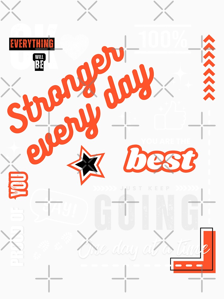 Stronger Every Day - Motivational Gift by MyCozyCorner24