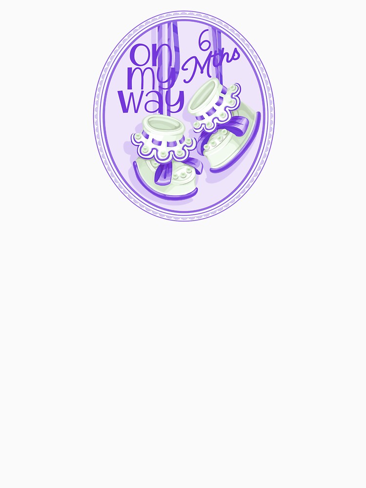 “On My Way - 6 Mths” Purple (Incl. Maternity & Baby Wear) by PawsitiveMum