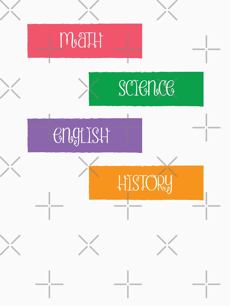 School Subject Sticker Pack: 1 (Script) by CM-PD