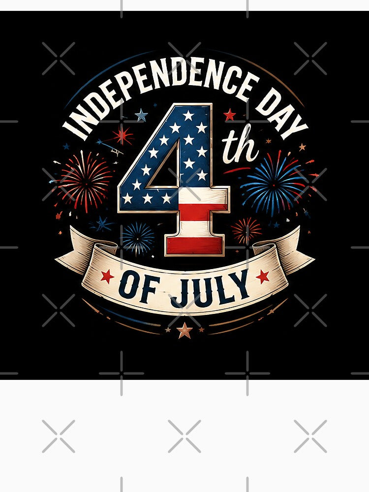 Independence Day 4th of July Vintage Badge Patriotic Design by Bure-NS