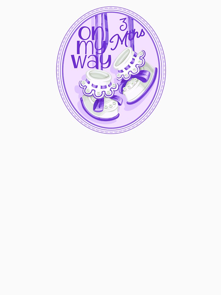 “On My Way - 3 Mths” Purple (Incl. Maternity & Baby Wear) by PawsitiveMum