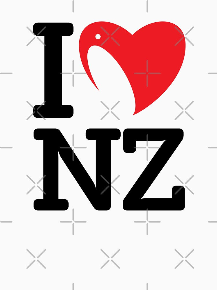I Love NZ Proud Kiwi New Zealand Travel Souvenir Design by D4monart