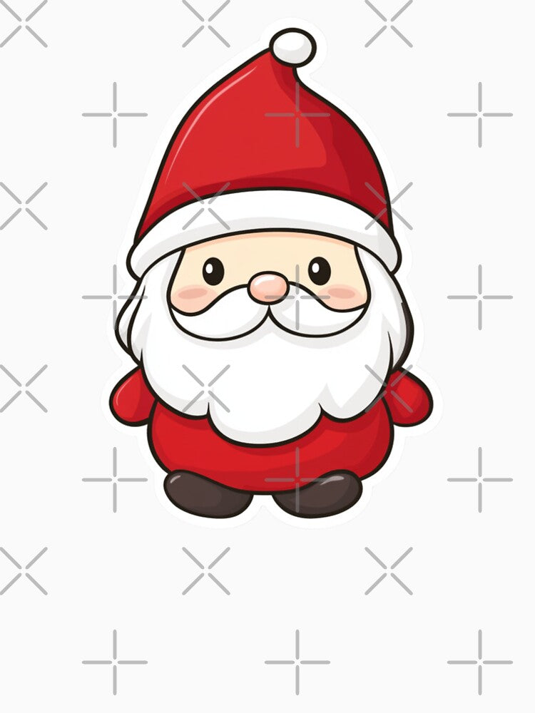 Retro Santa Claus Christmas Art | Nostalgic Holiday Design by StickerHavenn