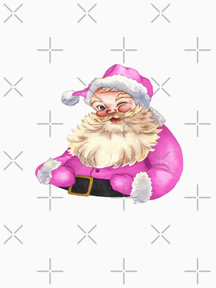 Vintage pink santa claus - Retro Pink Santa Claus - Christmas by zaki ⭐⭐⭐⭐⭐