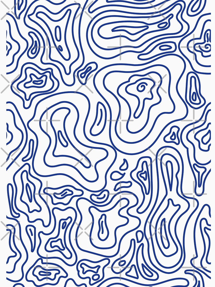 Groovy fun 70's patter aesthetic pink + blue by Ray Sánchez