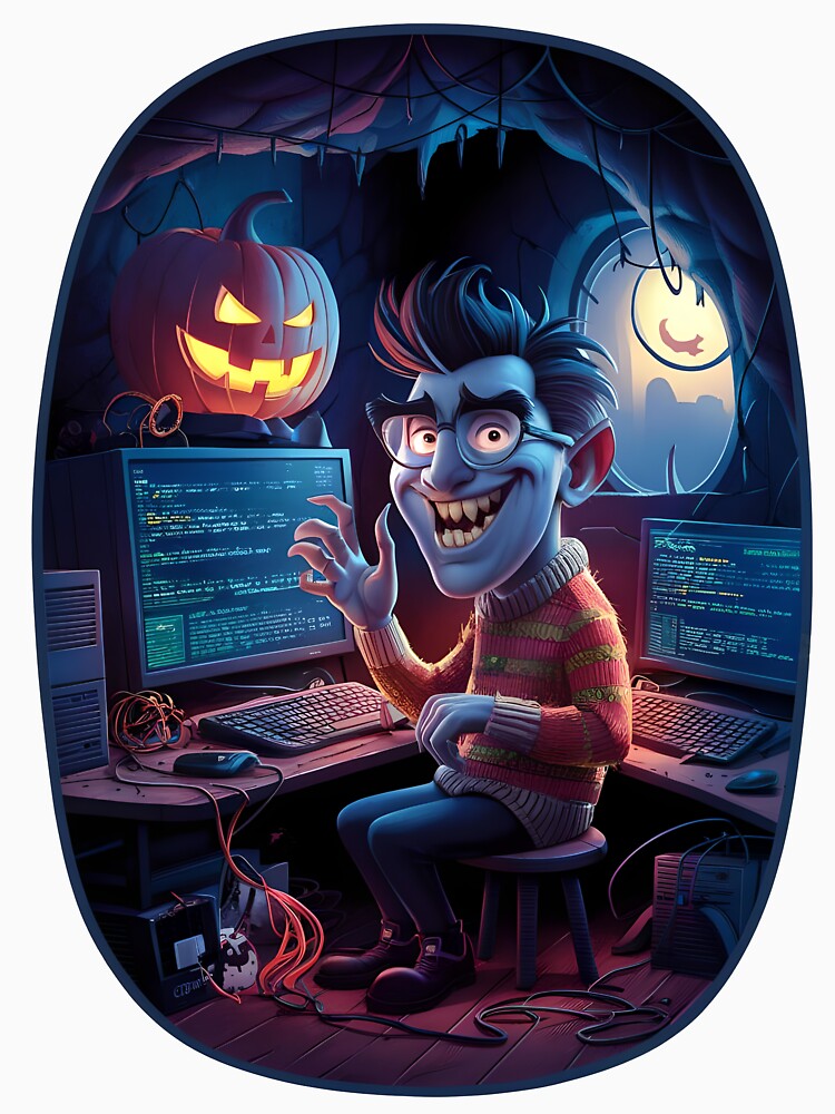 Halloween computer Geek 01 by kjp-design