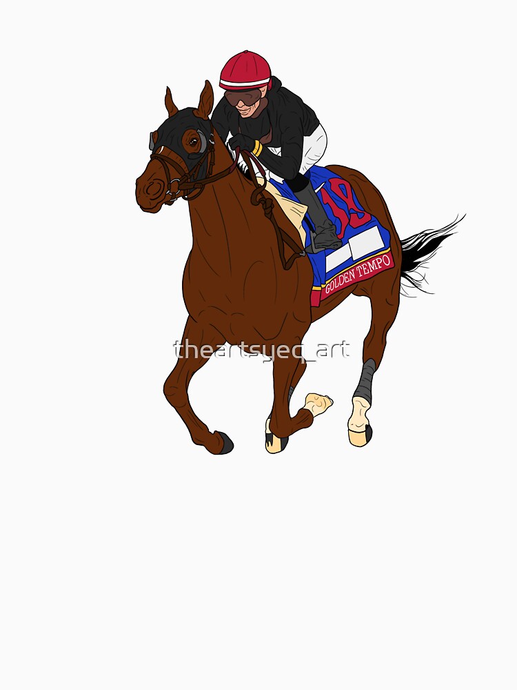 Kentucky derby winner - Golden Tempo by theartsyeq_art