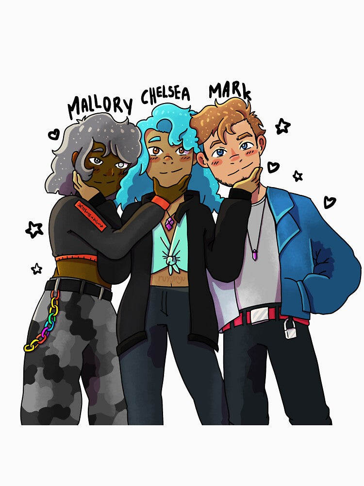 Polyamorous Trio of Cuteness (Doodles) by ruyijingu