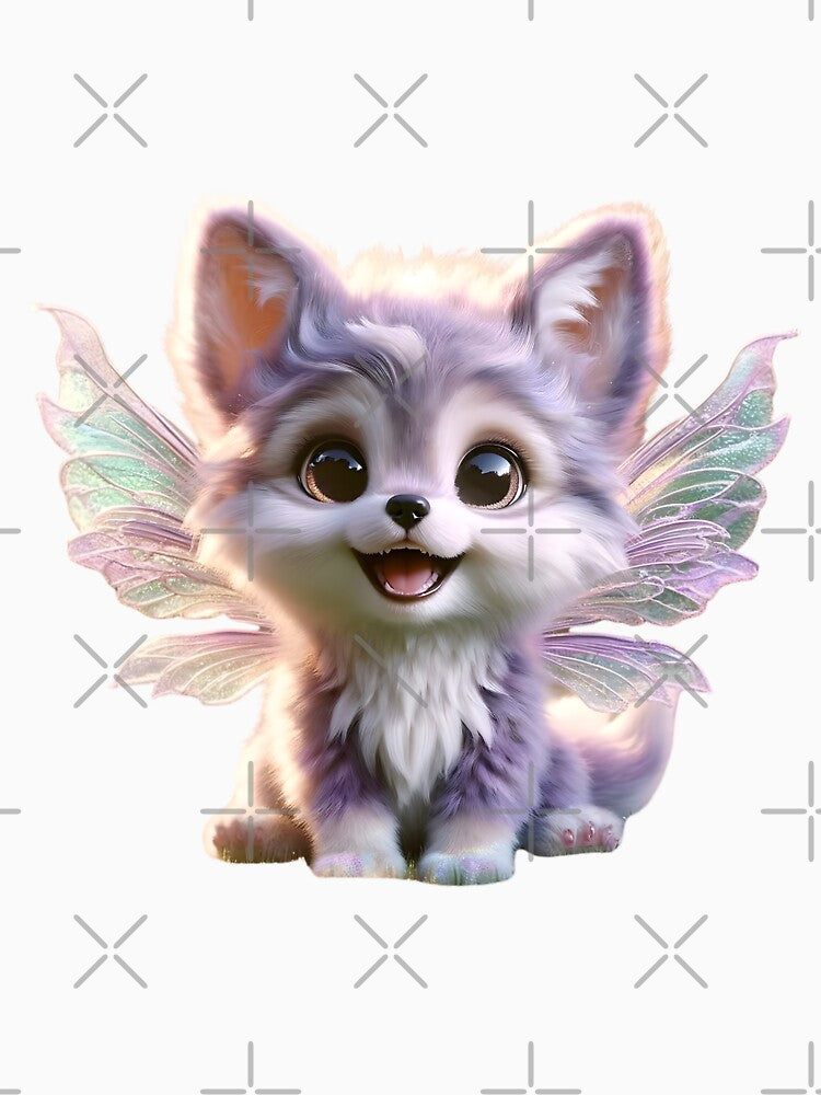Adorable Pastel Baby Wolf by AI-Only Creations