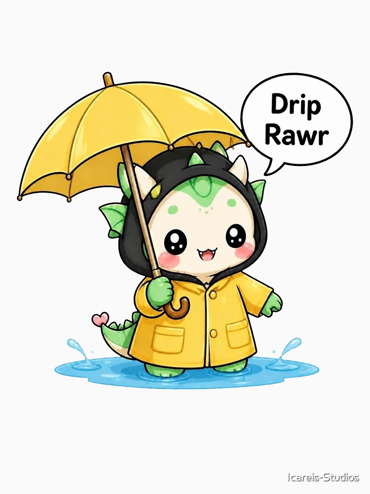 Tiny Dragon Raining by Icareis-Studios