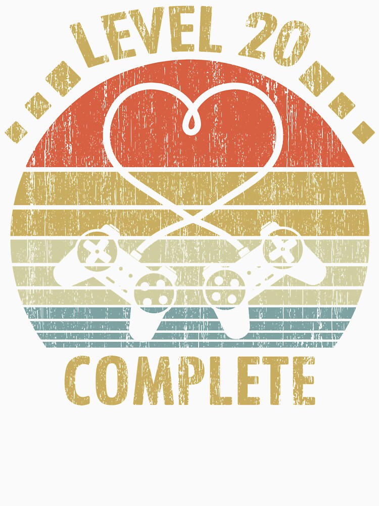 Level 20 Complete - 20th Wedding Anniversary Gift Video Gamer by nana1099