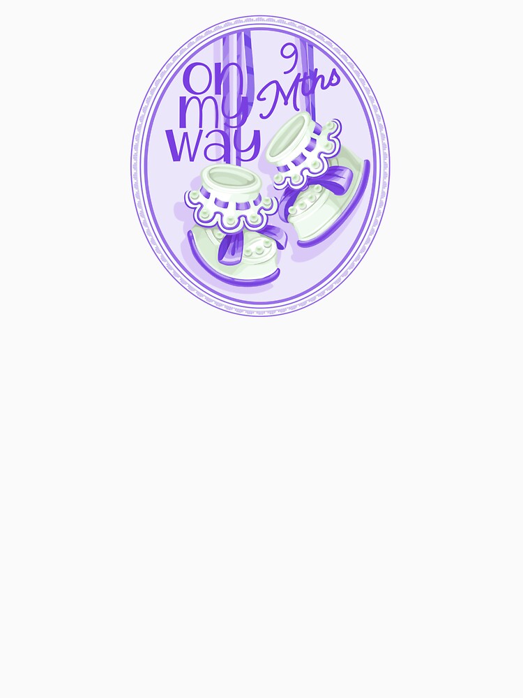 “On My Way - 9 Mths” Purple (Incl. Maternity & Baby Wear) by PawsitiveMum