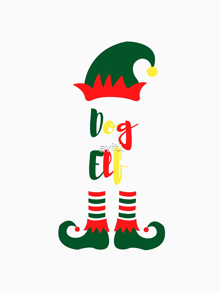 Dog Elf, Funny Christmas matching family group, Willow Days by avit1