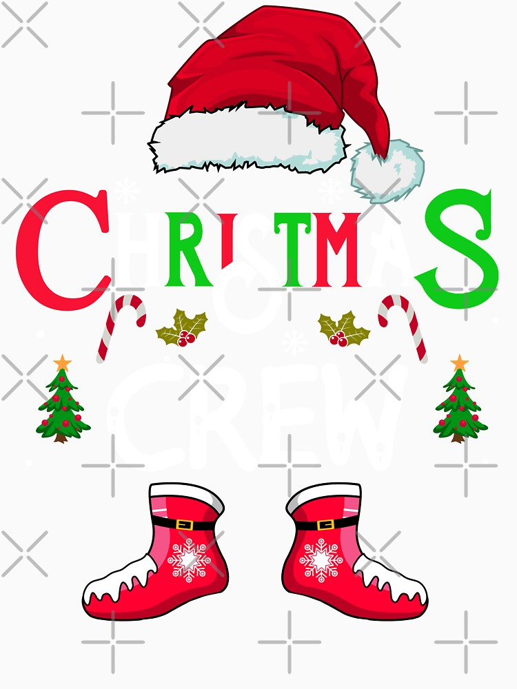 christmas crew family 2023 santa shirt, fanny christmas squad matching xmas shirt by ZAIN JAMAL