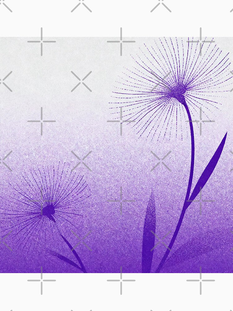 Dreamy Lavender to Royal Purple Dandelion Gradient by zzz888
