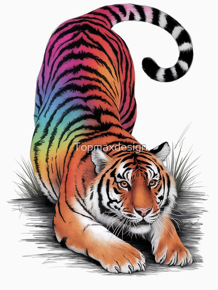 Colorful Art Tiger by Topmaxdesign