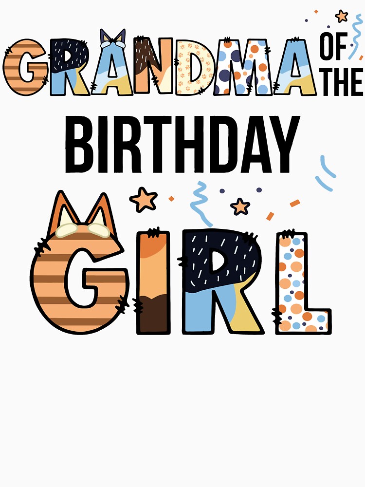 Grandma Of The Birthday Girl Party Blue Dog Lover Matching by PartyFam