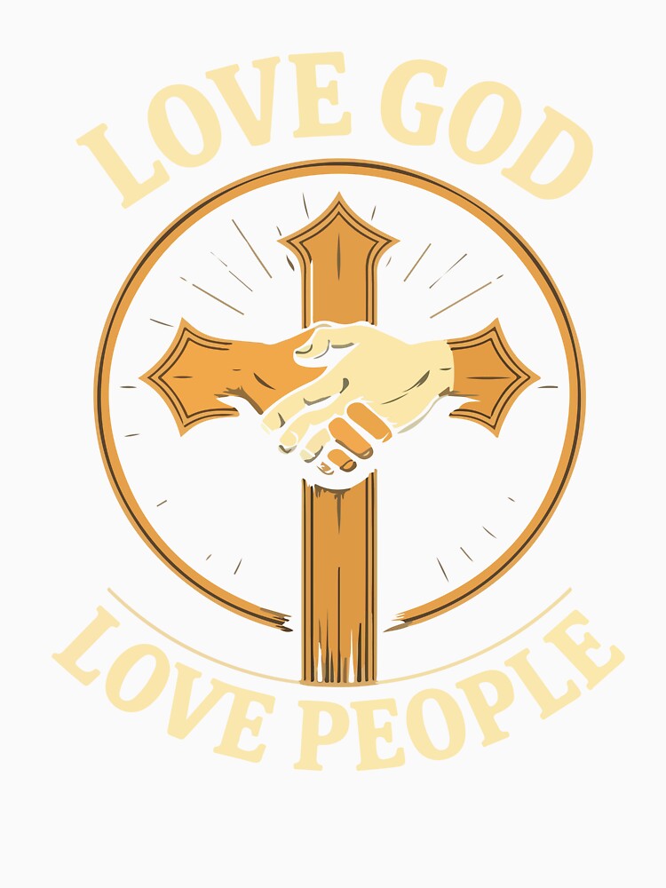 Love God Love People Christian Faith Inspirational Gift by kiralynstration