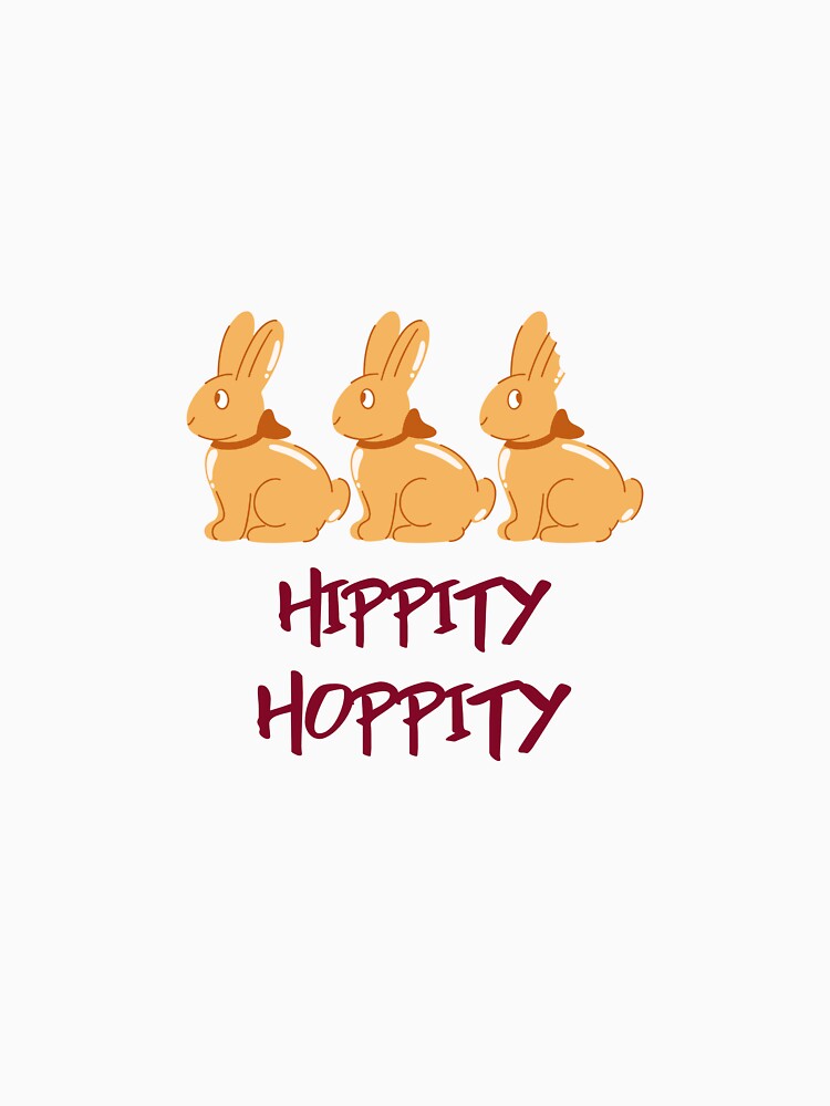 Hippy Hoppity Colourful Easter Tshirt Tee by APINKILLUSION