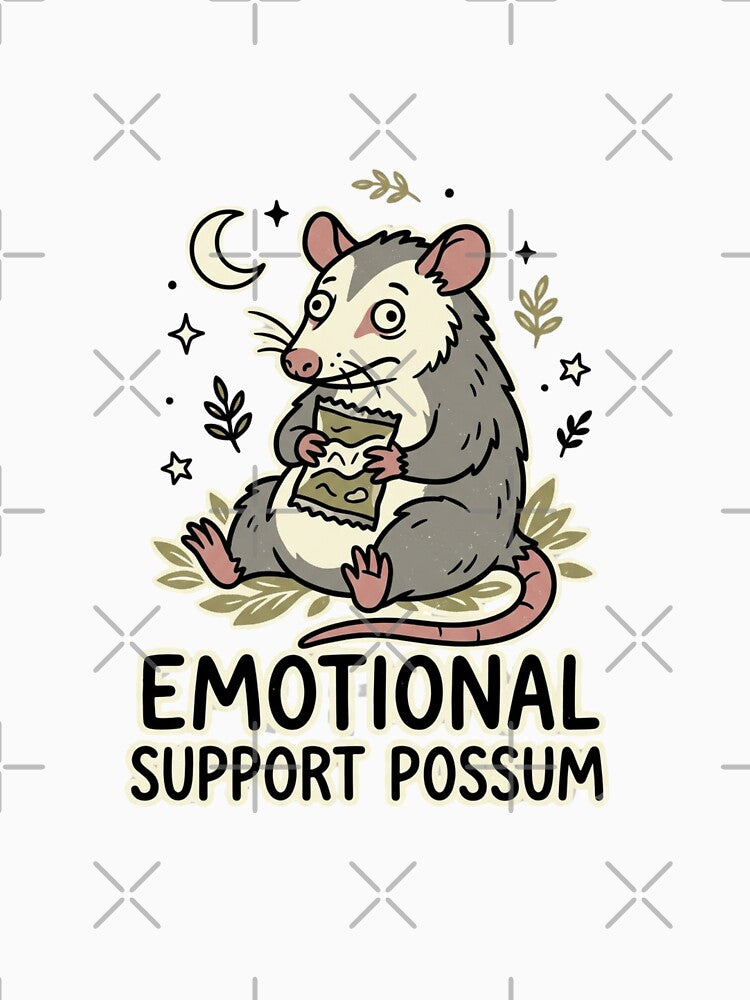 Emotional Support Possum Funny Graphic by GoofyShopp