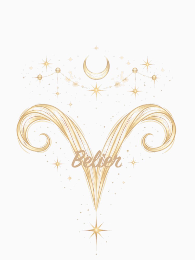 Aries Sign: Minimalist Gold by orely14