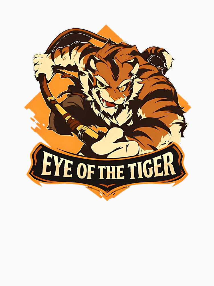Eye of the Tiger – Motivational Tiger Warrior Design by MihajloMiX99
