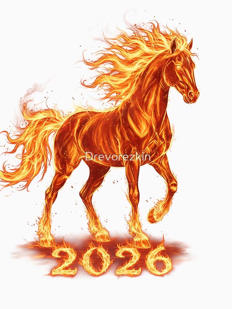 Fire Horse 2026 Zodiac Design by Drevorezkin