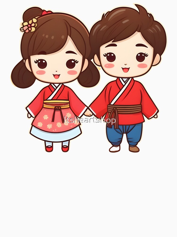 Cute Korean Couple by Itsheartshop