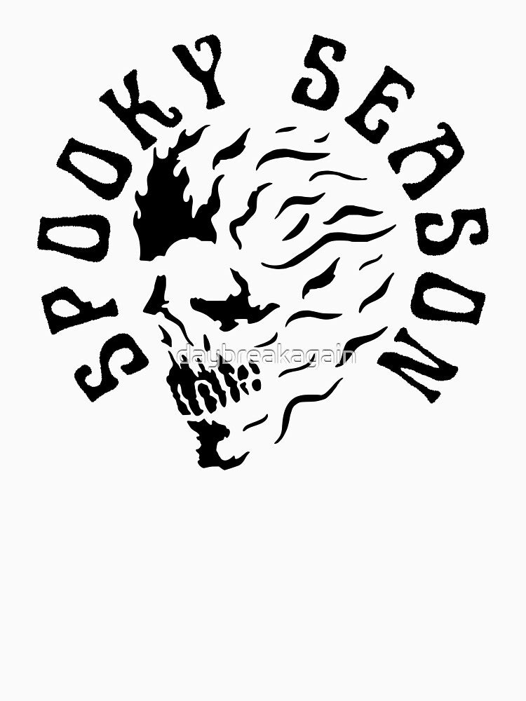 Halloween Horror Ghost Skull Graphic Illustration For A Spooky Season Merch For Movie Nights & Parties by daybreakagain