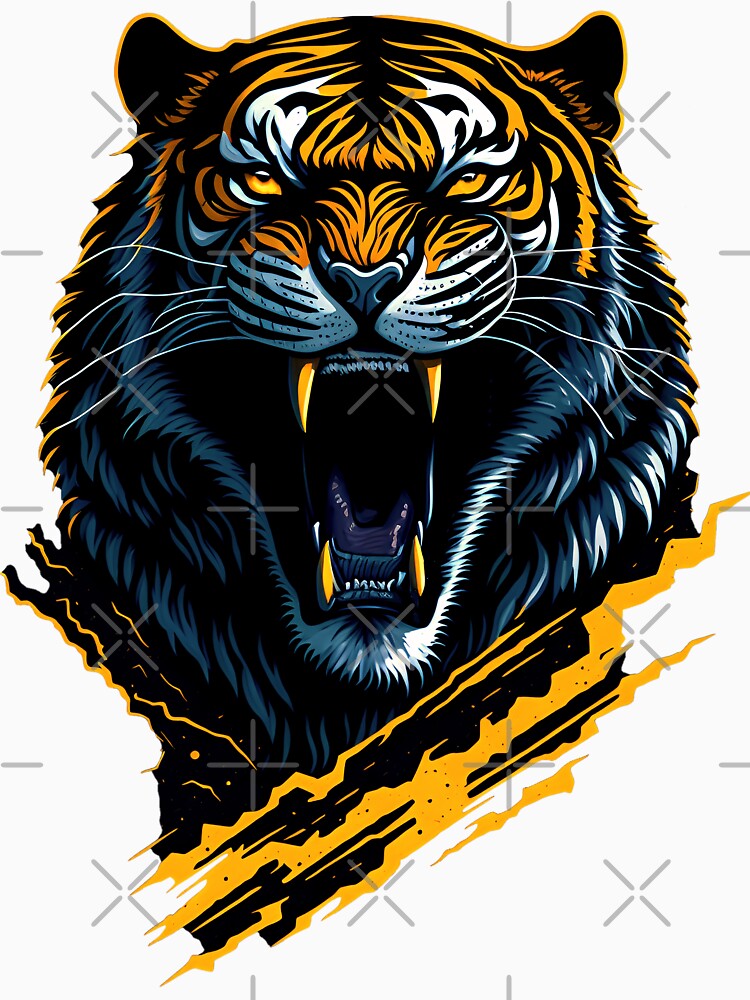 Tiger Art Portrait by Xhevahir